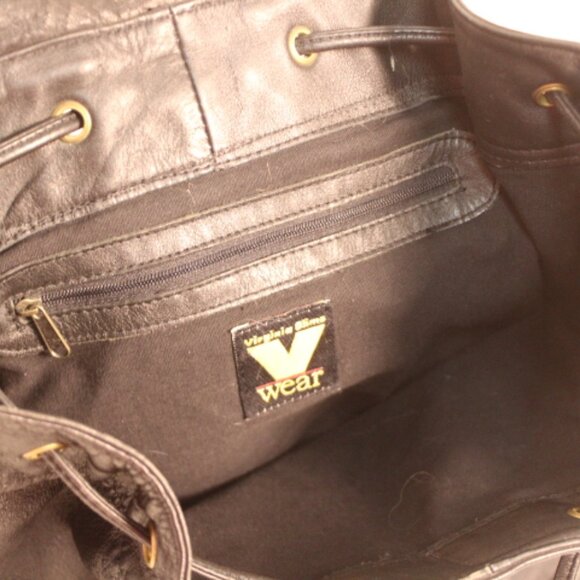 Vintage Virginia Slims Leather Backpack - Picture 8 of 16